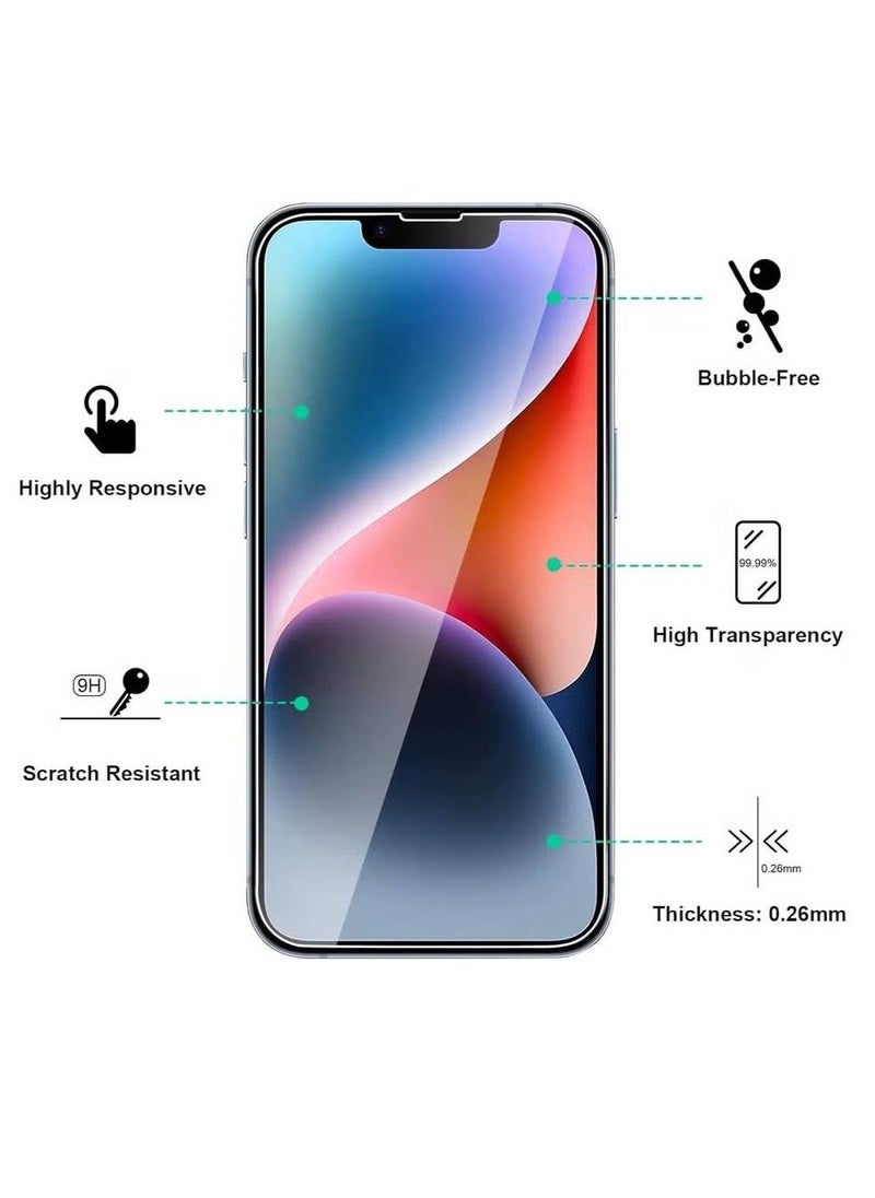 Generic iPhone 14 Plus Case 【2 Pack】 – Tempered Glass Screen Protectors, Ultra Slim Crystal Clear, Shockproof Protective Glass for iPhone 14 Plus 6.7 (2022)  - Image 2
