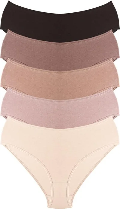 COTTONHILL Cotton Wide Brim Bato Panties 5 Pack