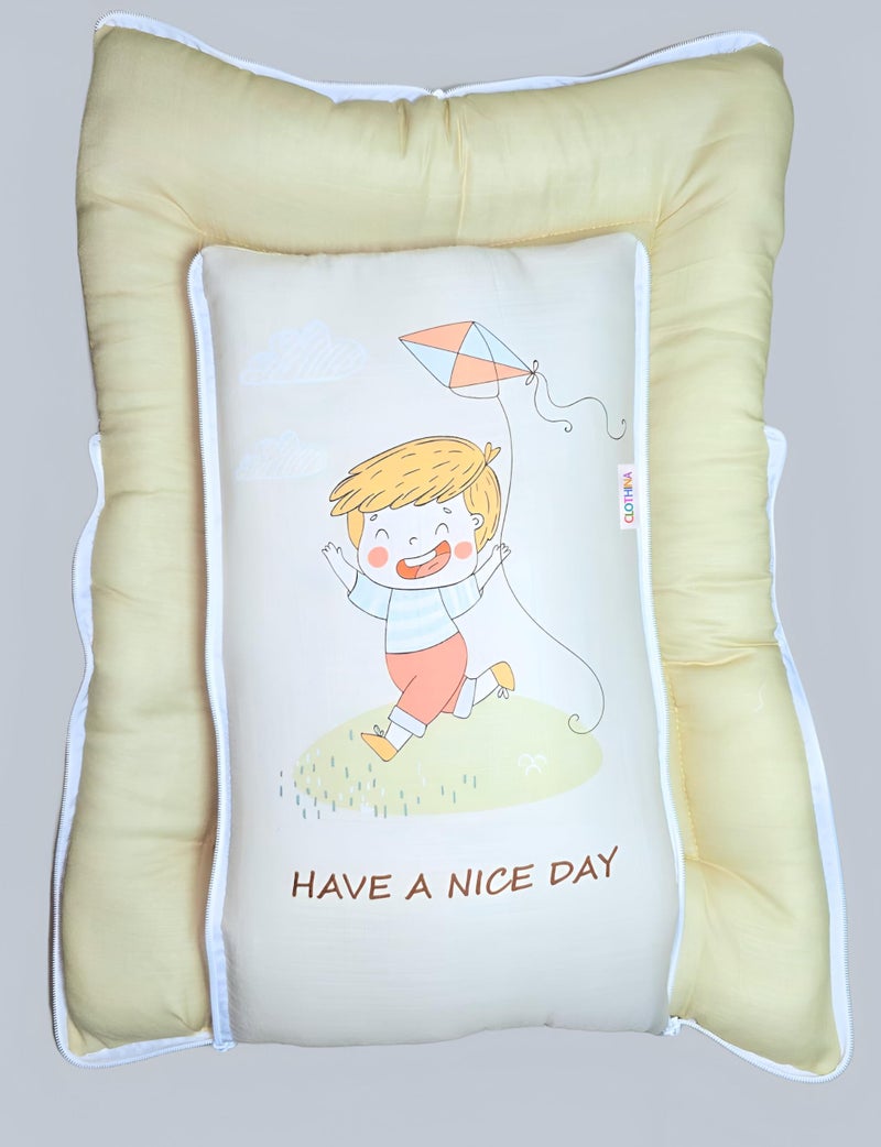 Frido فريدو سرير أطفال 3 في 1، كيس نوم وعش محمول، أغطية قطنية للأطفال حديثي الولادة والرضع، سرير محمول، لحمل الأطفال وغير محدد الجنس من 0 إلى 12 شهر (رمادي فاتح) (كريمي) - Image 3