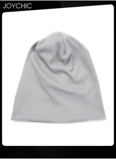Joychic Slouch Beanie Hat for Men Women Stretchy Skull Cap Soft Spring Autumn Warm Daily Outdoor Cuffed Hats Unisex Comfortable Beanie  Grey  - Image 2