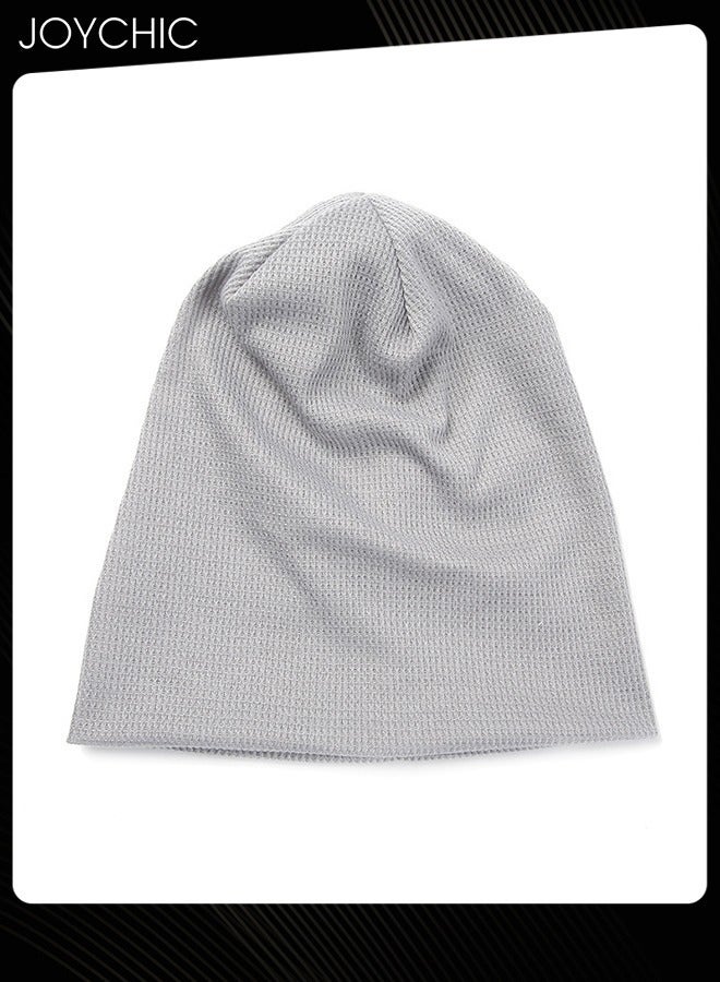 Joychic Slouch Beanie Hat for Men Women Stretchy Skull Cap Soft Spring Autumn Warm Daily Outdoor Cuffed Hats Unisex Comfortable Beanie  Grey  - Image 2
