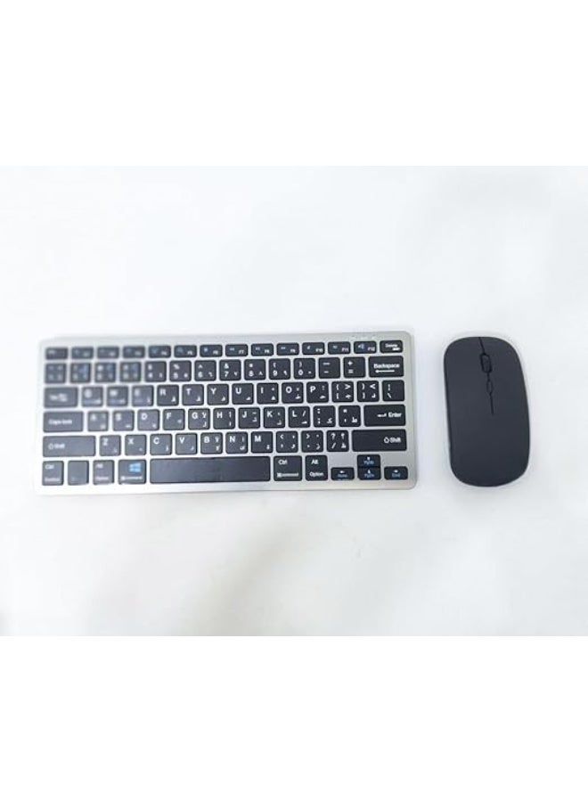 Wireless Keyboard and Mouse Combo PT-700 Full Size Ergonomic Set for Home Office and Work Use with Stable Wireless Connection and Easy Plug and Play Setup - Image 2