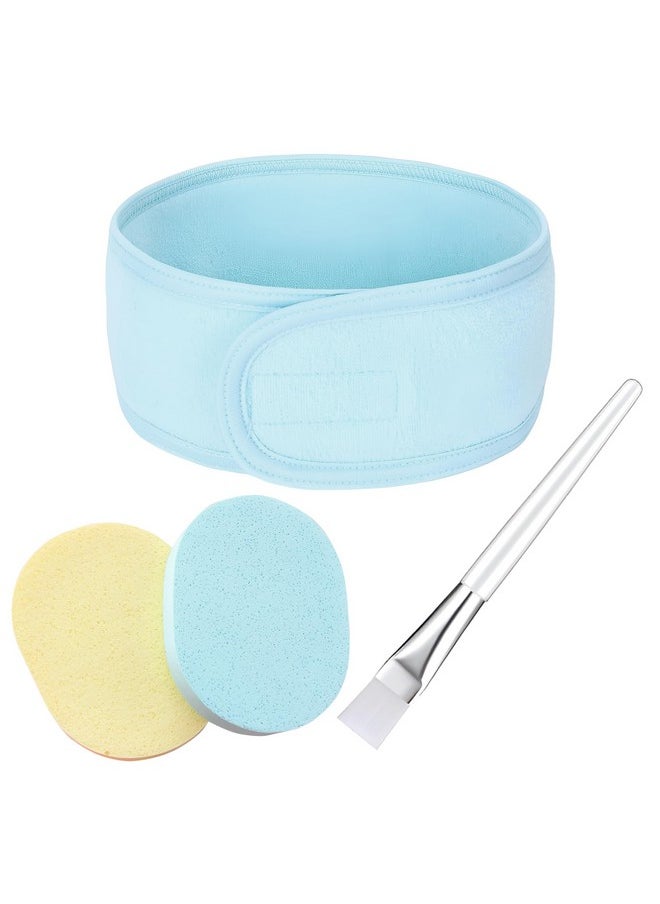 NFI essentials NFI essentials Face Pack Brush with Spa Headband and Facial Cleaning Sponge for Women & Girls Makeup Removing Cosmetic Beauty Tool Kit for Salon, Home, Parlour  - Image 1