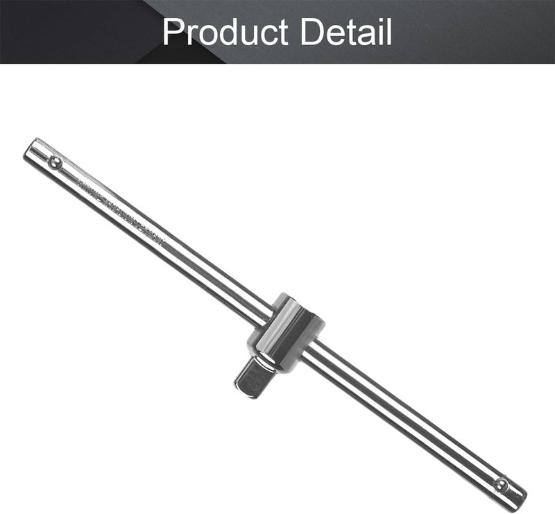 اتول مارت Utoolmart مفتاح شق قابل للتعديل بمقبض T ومُفك براغي انزلاقي بمقاس 1/2 بوصة، أداة يدوية، قطعة واحدة - Image 4