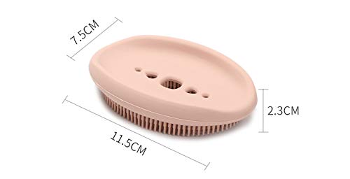 NILKANTH NIL KANTH 2 Pack Bathroom Soap Dishes Silicone Bar Soap Holder for Shower with Drain Easy to Clean Durable Extends Soap Life Soap Saver for Bathroom Counter Shower Green Brown  - Image 2