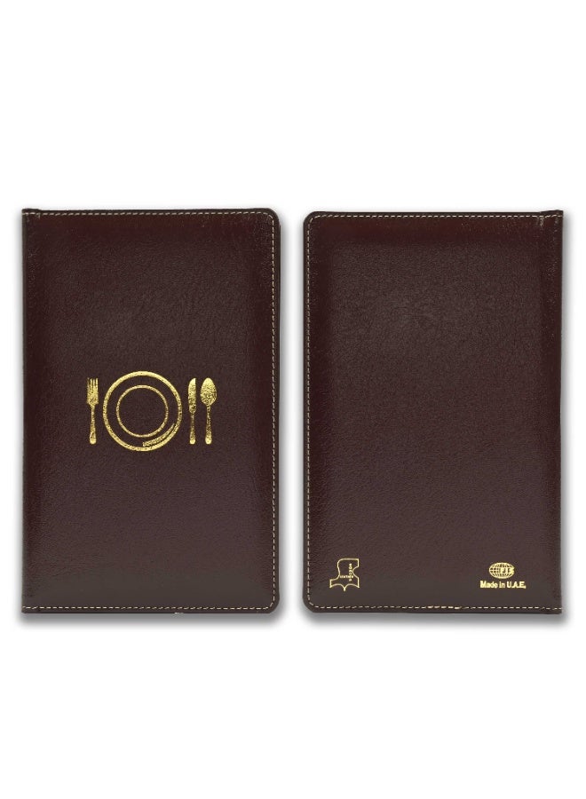 FIS Executive German Bonded Leather Bill Folder, Size:150x245mm, Both Side Padded Cover with Magnetic Flap, Stitched and Round Corners, Burgundy Color-FSCLBF2SBLBUN - Image 2