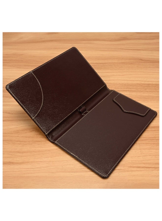 FIS Executive German Bonded Leather Bill Folder, Size:150x245mm, Both Side Padded Cover with Magnetic Flap, Stitched and Round Corners, Burgundy Color-FSCLBF2SBLBUN - Image 4