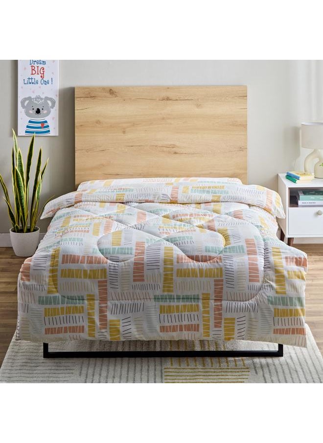 Home Box Nora Savana Twin Microfibre Reversible Comforter - 160x220 cm  - Image 2
