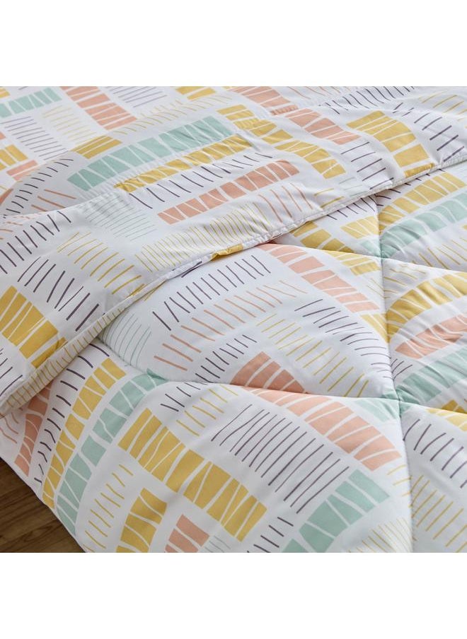 Home Box Nora Savana Twin Microfibre Reversible Comforter - 160x220 cm  - Image 4