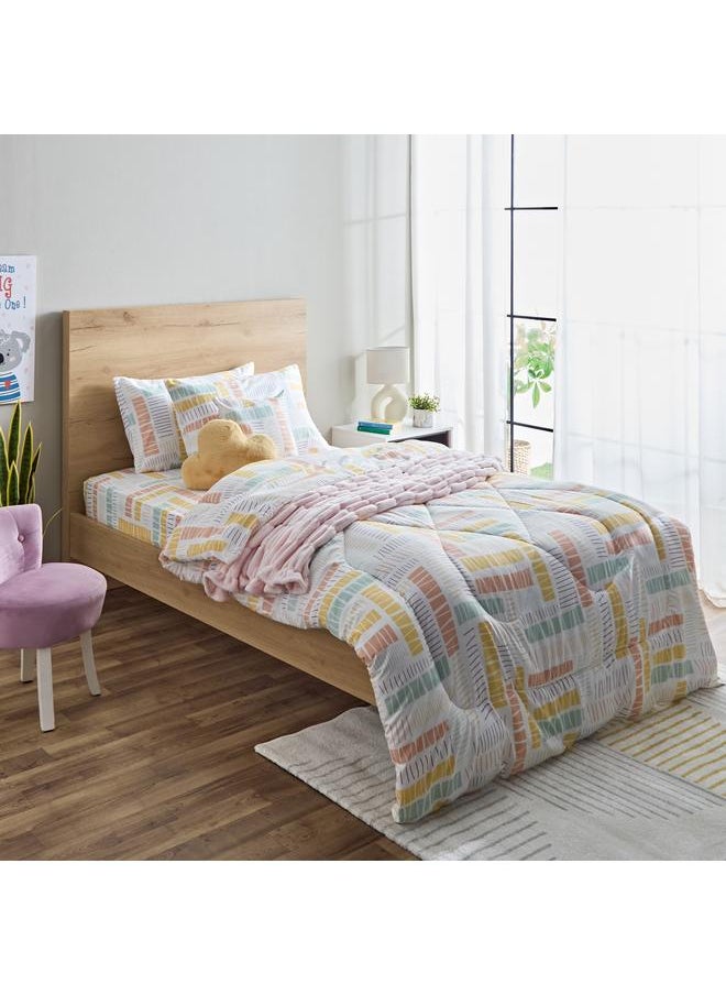 Home Box Nora Savana Twin Microfibre Reversible Comforter - 160x220 cm  - Image 5