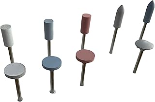 Generic Set of 12 miniature mounted silicone polisher for metals, ceramics and plastics polishing brush - Image 1
