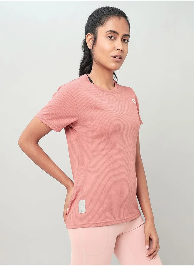 تكنوسبورت 2-Way Stretch Logo Detail Active Top by Styli