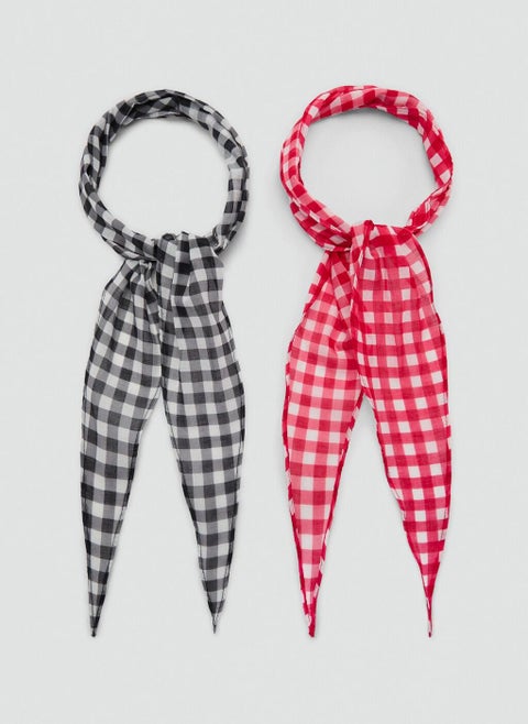 Set Of 2 Combined Scarves
