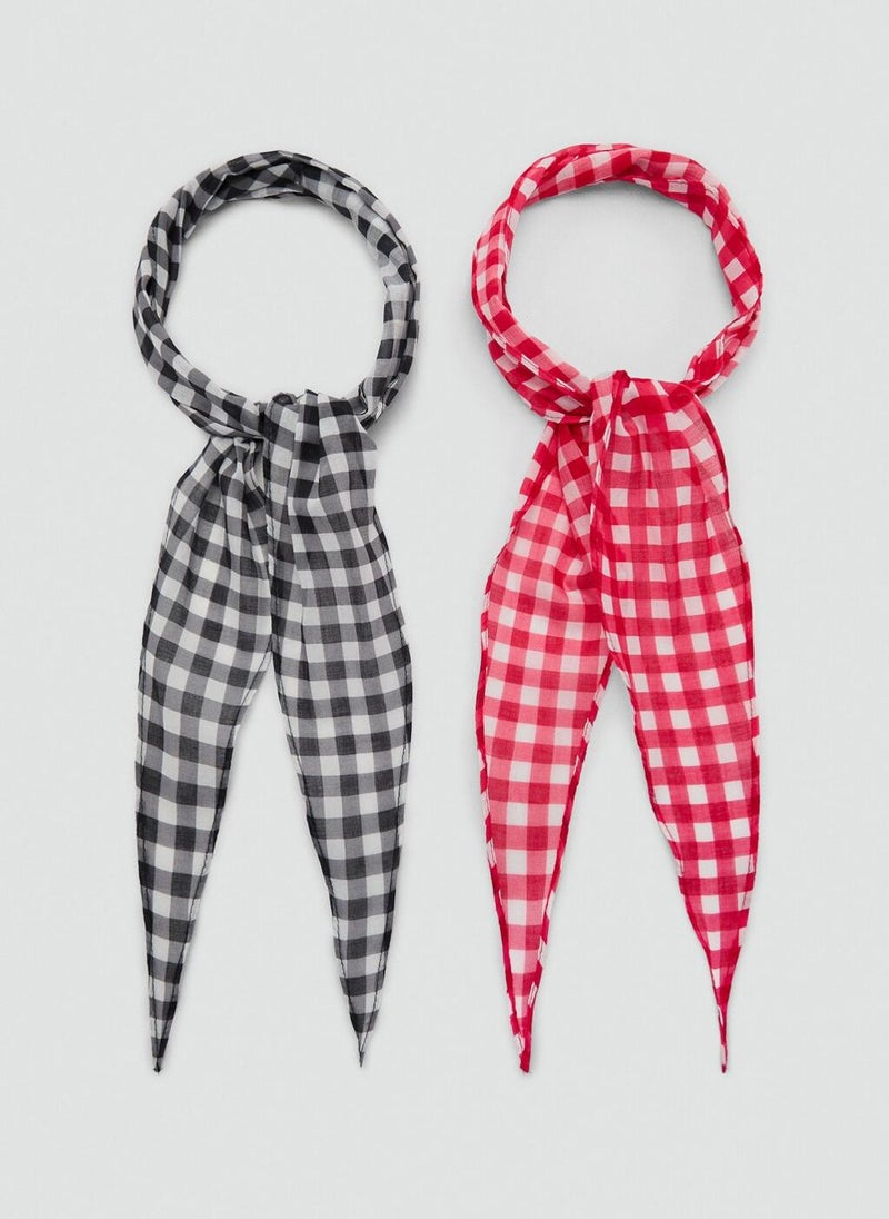 MANGO Set Of 2 Combined Scarves  - Image 1
