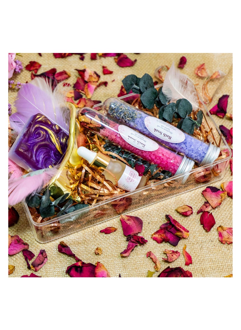 Luxe Lavender Rose Spa Retreat Set