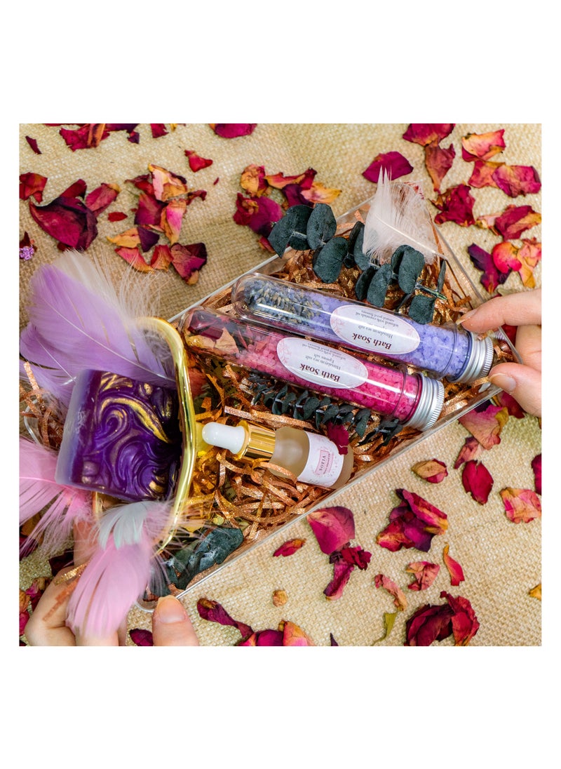 Luxe Lavender Rose Spa Retreat Set