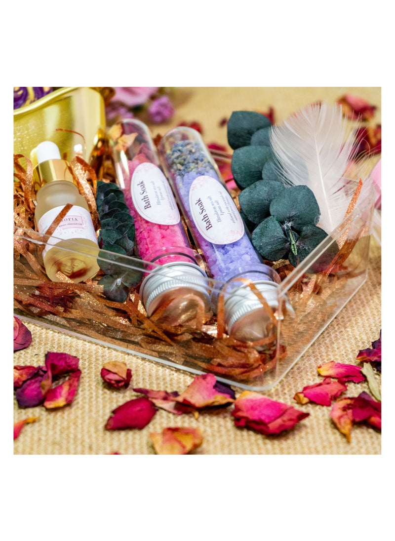 Luxe Lavender Rose Spa Retreat Set
