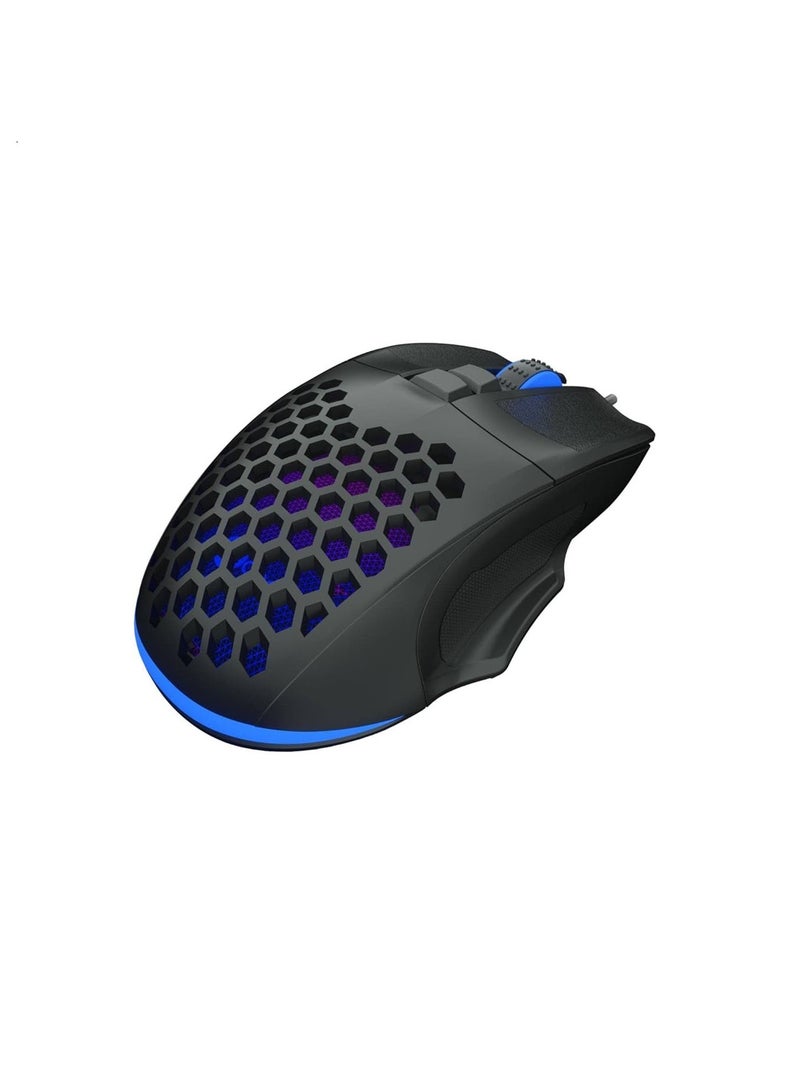 Lecoo MS107 Wired Gaming Mouse with 7 Buttons and 3200 DPI - Ergonomic Design-black - Image 2
