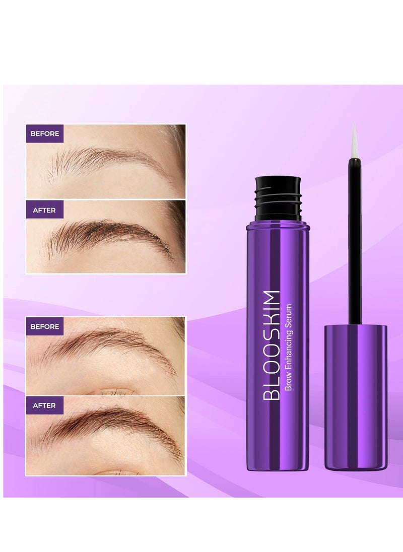 Eyebrow Growth Serum: Brow Growth Serum - Eyebrow Growth Enhancer - Eyebrow Serum to Grow Brows - Boost Longer Fuller Thicker Eyebrows - Lash and Brow Serum for Women - Safe Brow Growth Products - 5 ml
