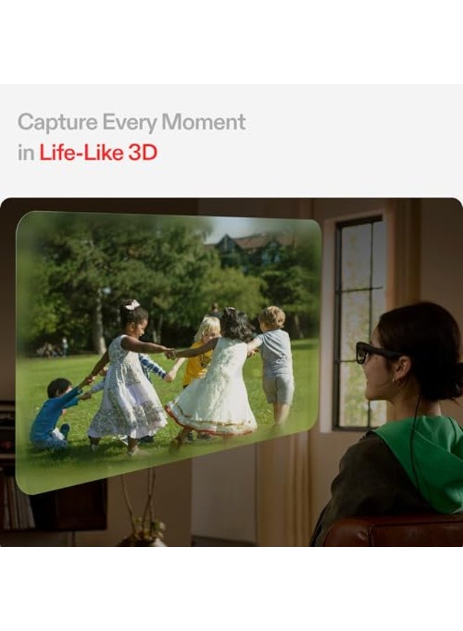 Xreal Beam Pro - Next Level Spatial Computing Experience for Movies, TV, and Games - Android 14 Support - Full HD 1080p Resolution - Advanced 3D Cameras - Access to All Google Play Store Apps - Enha - Image 3