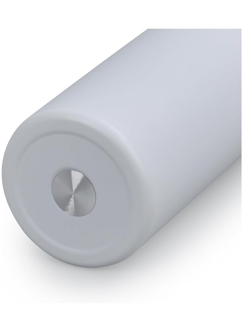 زجاجة مياه من الفولاذ المقاوم للصدأ معزولة عالية الجودة مع مصاصة (32oz، أبيض) تحافظ على المشروبات ساخنة وباردة لساعات متينة، ومقاومة للتسرب وخالية من مادة BPA، مثالية للاستخدام في الهواء الطلق وصالة الألعاب الرياضية والمكتب واليومي - Image 2