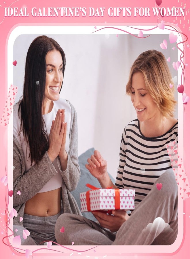 Abbylike Galentine's Day Canvas Cosmetic Makeup Bags Bulk Valentine's Day Canvas Bags for Girls Gift Galentine Ladies Celebration Party Decorations Girl's Night Bachelorette Party Supplies, pink - Image 4