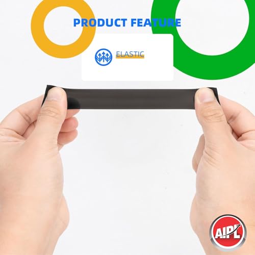 AIPL Black Self-Fusing Silicone Thickness 0.5mm Hose Repair Tape Heavy Duty and Leak Proof Rubber Hose Tape Pipe for Water - Black- 25 MM X 3 MTR - Image 3