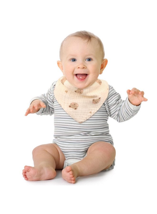 Accmor Muslin Baby Bibs Baby Bandana Drool Bibs Baby Bibs for Teething and Drooling, Drool Bibs for Baby Girls Boys - Image 2