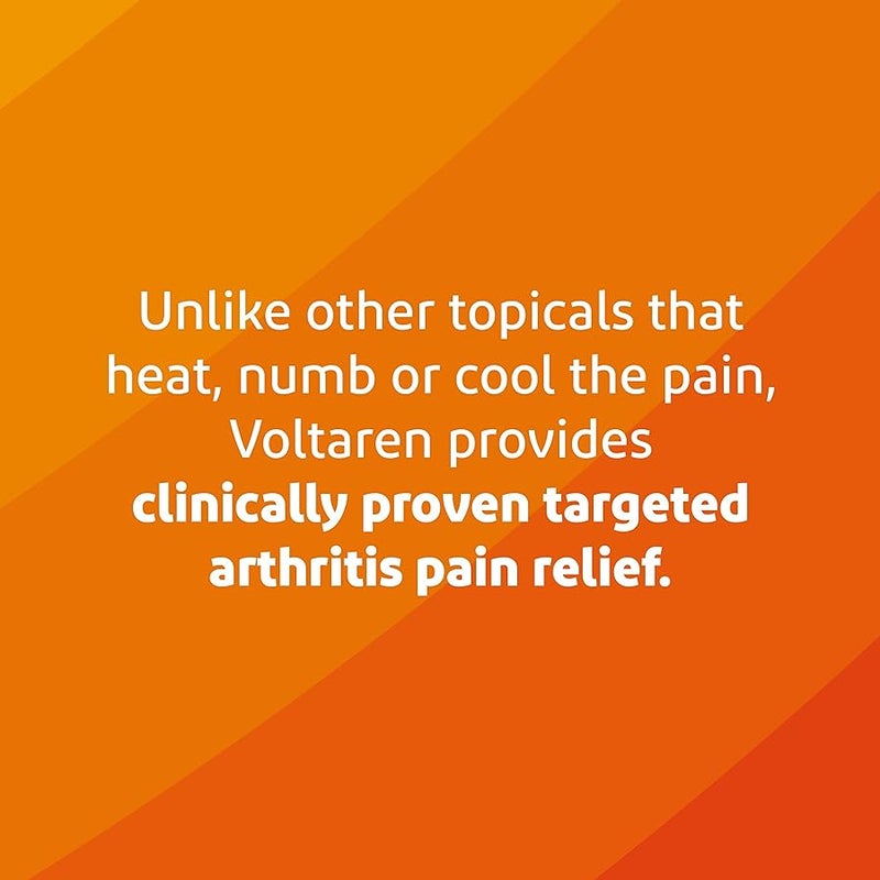 فولتارين Voltaren Arthritis Pain Gel for Powerful Topical Arthritis Pain Relief with Diclofenac - NEW Easy Open Cap - 100 g x 2 - Image 4
