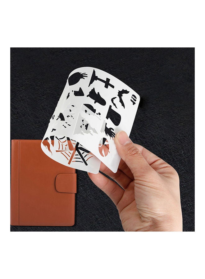 NIBEMINENT Hollow Out Design Drawing Stencils White - Image 2