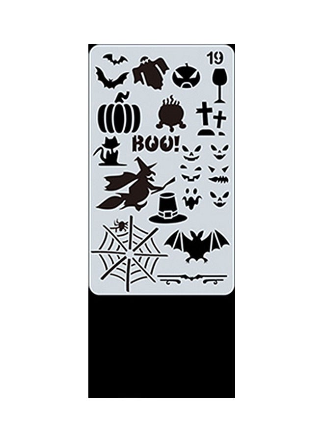 NIBEMINENT Hollow Out Design Drawing Stencils White - Image 1