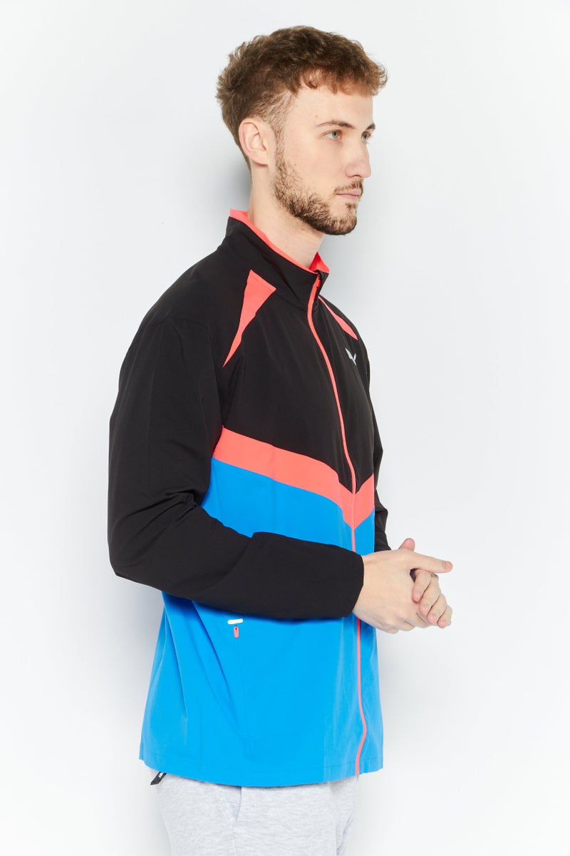 PUMA جاكيت واقي من الرياح بأكمام طويلة للرجال، أسود - Image 2