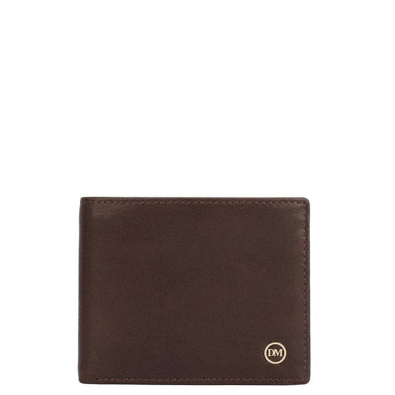 Da Milano Brown Bifold Leather Mens Wallet
