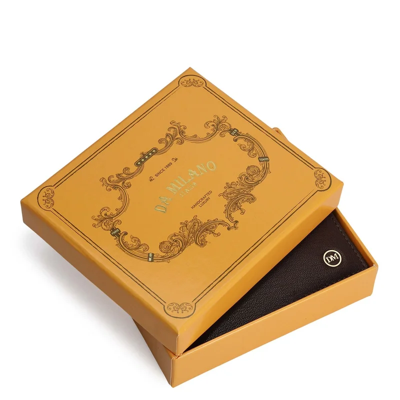 Da Milano  Brown Bifold Leather Mens Wallet for Men | Best Price UAE