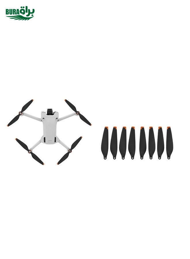 BURAQ 8 PCS 6030F Double Sided Colorful Low Noise Wing Propellers For DJI Mini 3 Pro, Color: Orange Tip - Image 2
