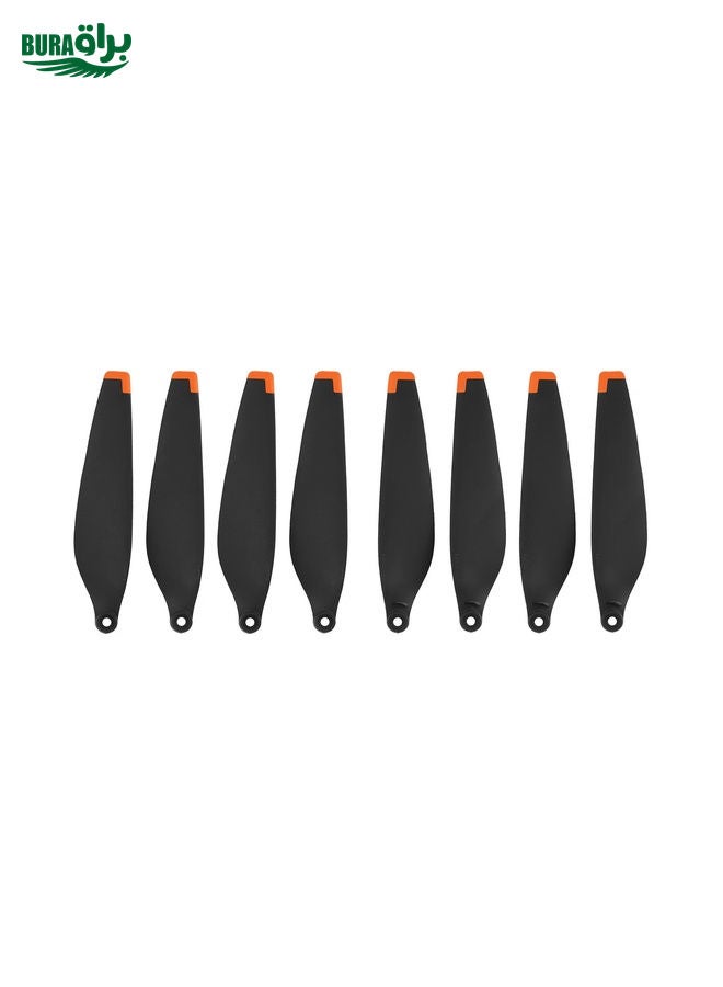 BURAQ 8 PCS 6030F Double Sided Colorful Low Noise Wing Propellers For DJI Mini 3 Pro, Color: Orange Tip - Image 1