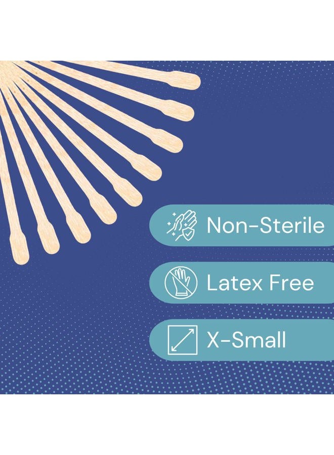 dukal Reflections Wax Body Treatment Applicators, Beige, 1 Bag, 100 Count, 3-1/2" x 1/4" - Image 2