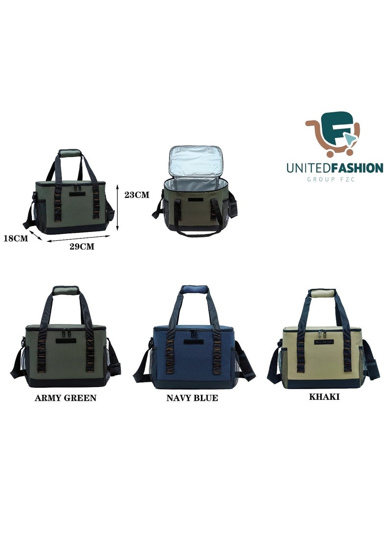 Wellme Hot & Cool Insulated Lunch Bag Expandable Lunch Bag suitable for Work Office School Travel - Lunch Bag for Men and Women - Lunch Box Leak proof with Adjustable Shoulder Strap WM-5028 - Image 1