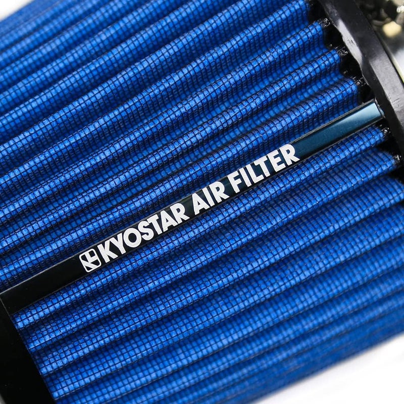 Kyostar فلتر مخروطي بديل لسحب الهواء من Kyostar Universal مقاس 3 بوصة 76 مم، فلتر هواء جاف عالي الجودة، أزرق تصميم موحد شامل - Image 5