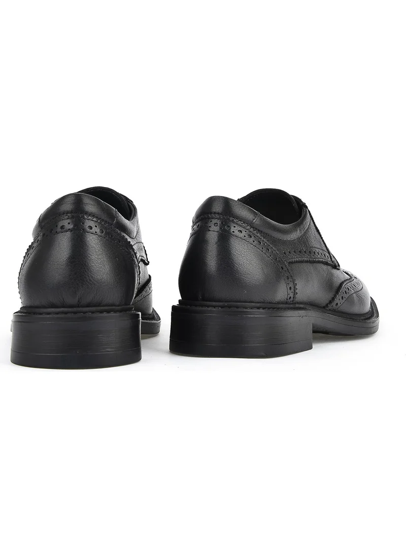 زيا Leather Men's Shoes 113744 2383 Black