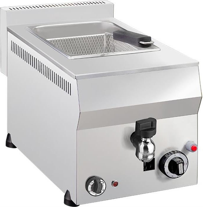 REMTA 8 lt Natural Gas Fryer with Tap (CE Certificate) 