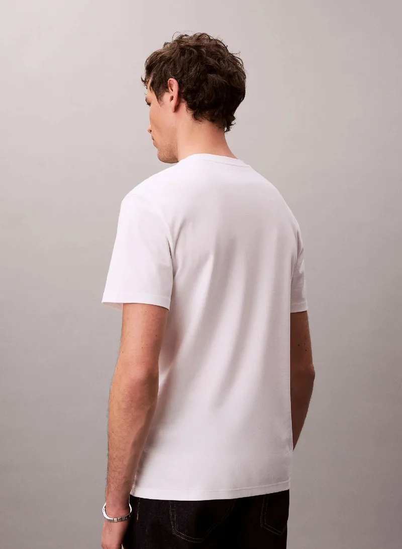 CALVIN KLEIN Supima Crew Neck Cotton T-shirt
