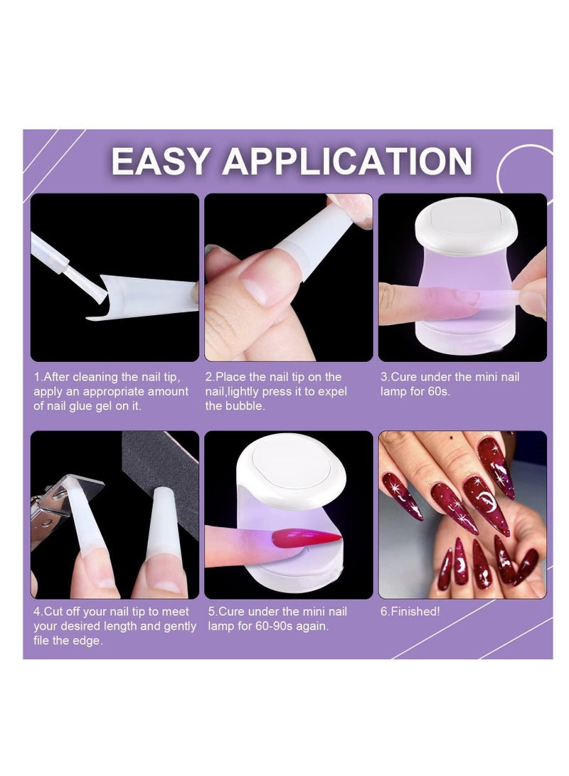نيبمينينت Nail Lamp, Mini Gel Ligh, Fast Dryer for Polish Curing, 180°Opening Design USB Dryer, Portable 16W Quick-Drying Sun UV LED Lamp Single Finger, Art Tools Accessories - Image 3