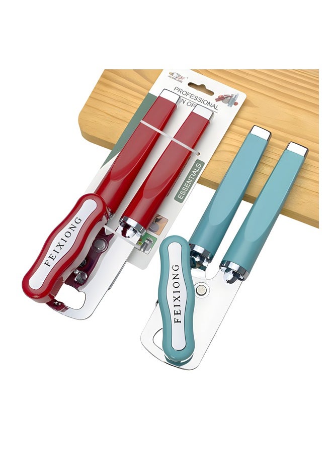 Generic - Classic Versatile Can/Bottle Opener, Super Sharp Cutting Wheel, Smooth Edge Cutting, 8.26 Inches, Imperial Red - Image 1