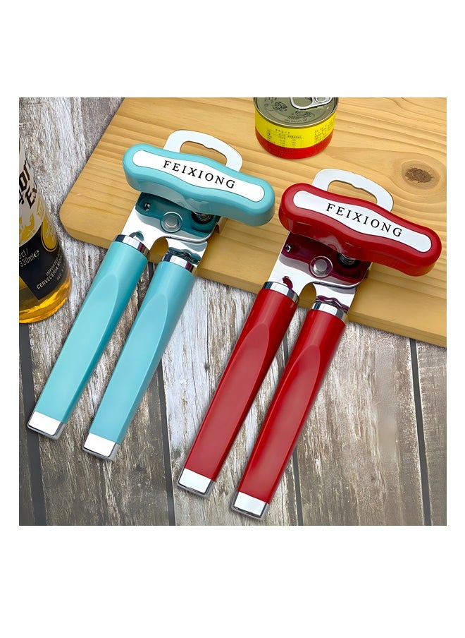 Generic - Classic Versatile Can/Bottle Opener, Super Sharp Cutting Wheel, Smooth Edge Cutting, 8.26 Inches, Imperial Red - Image 1