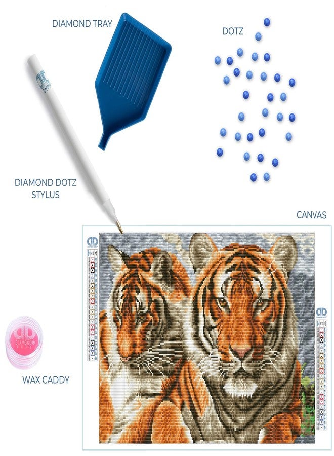 DIAMOND DOTZ Tigers Animal Diamond Painting Kits for Adults - Diamond Art Kits a Relaxing Creative Craft Kit with Dotz Gems 14.6"x20.3" - Image 5
