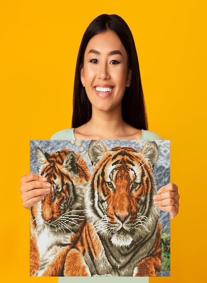 DIAMOND DOTZ Tigers Animal Diamond Painting Kits for Adults - Diamond Art Kits a Relaxing Creative Craft Kit with Dotz Gems 14.6"x20.3" - Image 4