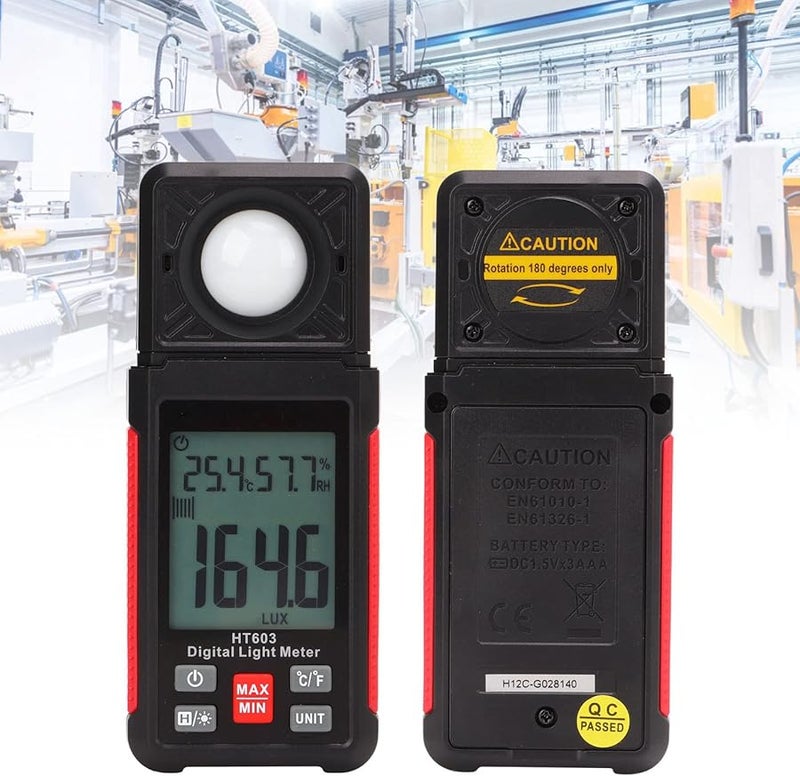 مقياس الضوء الرقمي لوكسميتر مع وظيفة قفل الذروة، اختبار سطوع نطاق كبير - Image 5