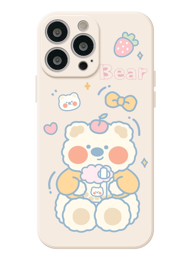 Loquat Cartoon Silicone Soft Shell Apple Phone Case - Image 1