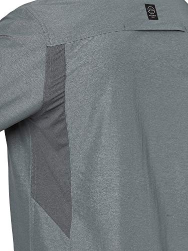 ATG by Wrangler mens Long Sleeve Mixed Material Shirt, Turbulence, X-Large US - Image 4